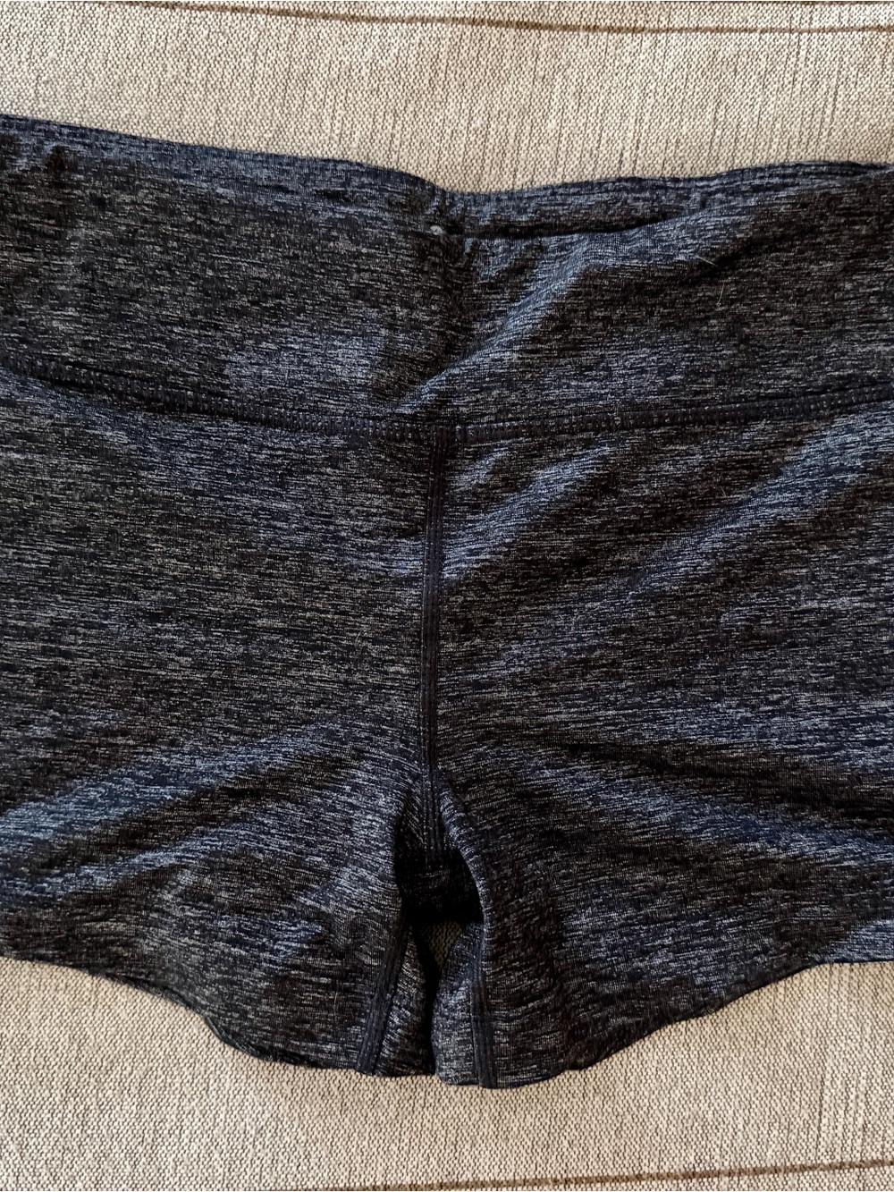 Athleta Heather Gray High Rise Training Shorts Size